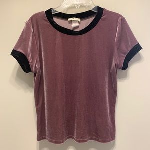 Crushed velvet top